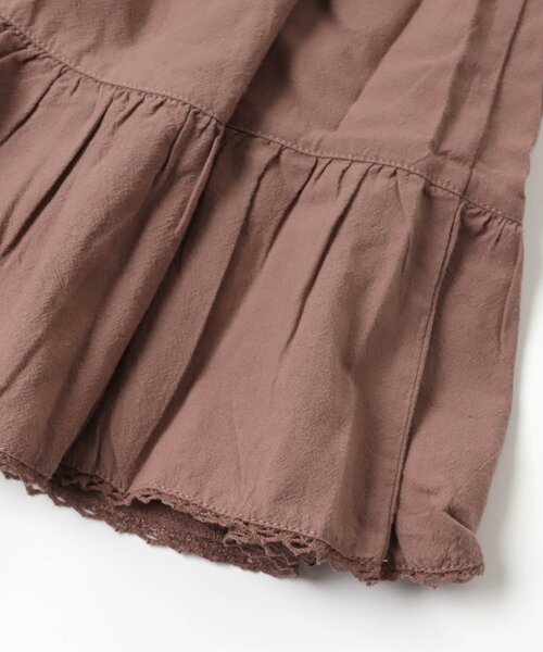 apres les cours（アプレレクール）の「裾レース切替えスカート（スカート・キッズ・ブラウン/アイボリー・90/100/110/120/130/140）」の13枚目の写真