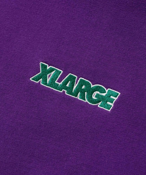 XLARGE（エクストララージ）の「STANDARD LOGO PULLOVER HOODED SWEAT（パーカー・メンズ・グリーン/アッシュ/バーガンディー/ブラック/パープル・S/XL/M/L）」の7枚目の写真