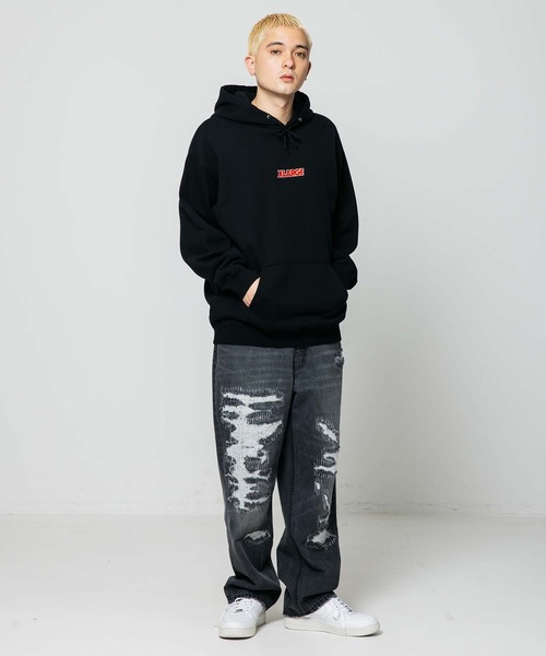 XLARGE（エクストララージ）の「STANDARD LOGO PULLOVER HOODED SWEAT（パーカー・メンズ・グリーン/アッシュ/バーガンディー/ブラック/パープル・S/XL/M/L）」の18枚目の写真