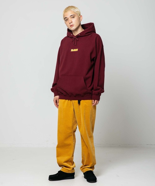 XLARGE（エクストララージ）の「STANDARD LOGO PULLOVER HOODED SWEAT（パーカー・メンズ・グリーン/アッシュ/バーガンディー/ブラック/パープル・S/XL/M/L）」の19枚目の写真