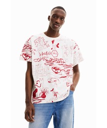 プリント オーバーサイズ Tシャツ