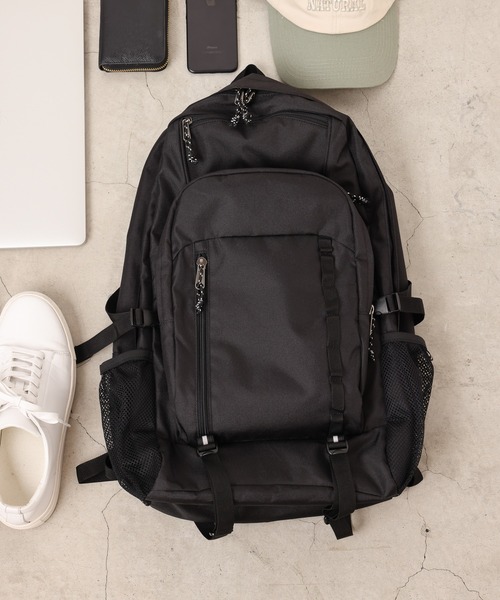 WEGO（ウィゴー）の「WEGO/【WEB限定】ユーティリティーバックパック（バックパック/リュック・メンズ・ブラック・FREE）」の5枚目の写真