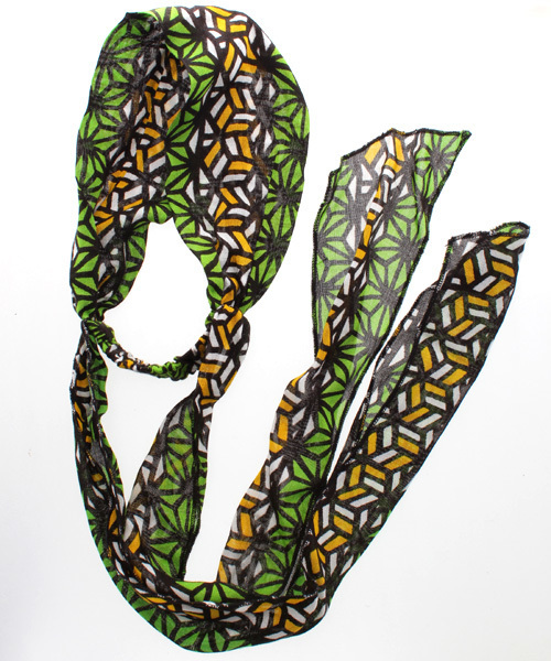 チャイハネ（チャイハネ）の「【チャイハネ】エスニックプリント リボンターバン ヘアバンド（ヘアバンド・レディース・グリーン/ブルー/ネイビー/ターコイズブルー/レッド/ホワイト/パープル/アーミー/ホワイト系その他・FREE）」の4枚目の写真