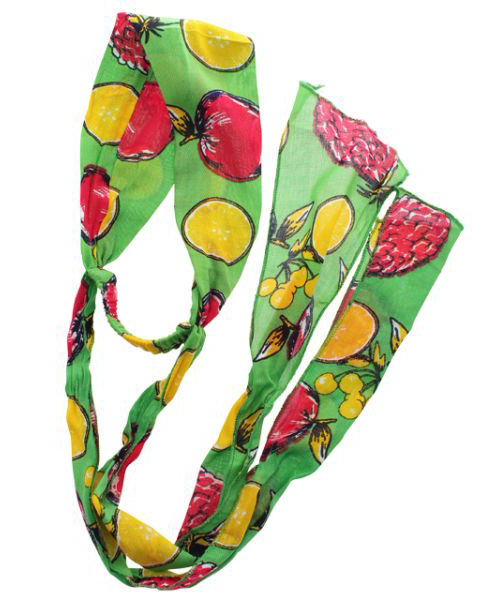 チャイハネ（チャイハネ）の「【チャイハネ】エスニックプリント リボンターバン ヘアバンド（ヘアバンド・レディース・グリーン/ブルー/ネイビー/ターコイズブルー/レッド/ホワイト/パープル/アーミー/ホワイト系その他・FREE）」の3枚目の写真