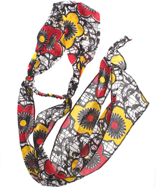 チャイハネ（チャイハネ）の「【チャイハネ】エスニックプリント リボンターバン ヘアバンド（ヘアバンド・レディース・グリーン/ブルー/ネイビー/ターコイズブルー/レッド/ホワイト/パープル/アーミー/ホワイト系その他・FREE）」の10枚目の写真