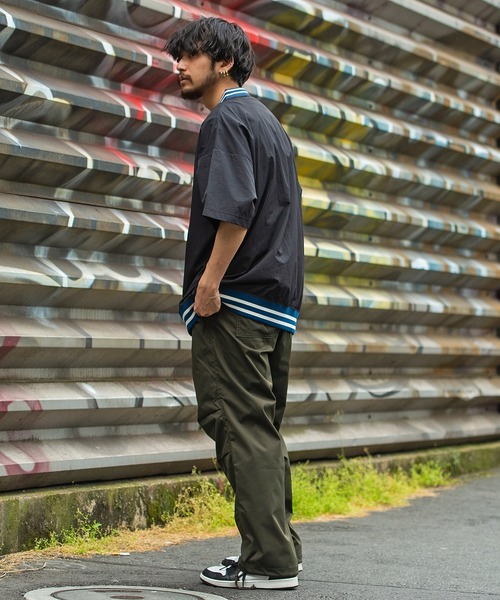 SILVER BULLET(シルバーバレット)の「『SILVER BULLET SELECT AP/シルバーバレットセレクト』ラインリブ布帛カレッジTシャツ(Tシャツ/カットソー・メンズ・マスタード/ブラック/グリーン/ネイビー・L/M)」の8枚目の写真