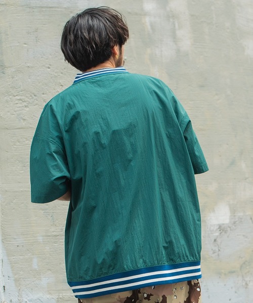 SILVER BULLET(シルバーバレット)の「『SILVER BULLET SELECT AP/シルバーバレットセレクト』ラインリブ布帛カレッジTシャツ(Tシャツ/カットソー・メンズ・マスタード/ブラック/グリーン/ネイビー・L/M)」の18枚目の写真