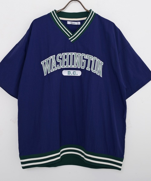SILVER BULLET(シルバーバレット)の「『SILVER BULLET SELECT AP/シルバーバレットセレクト』ラインリブ布帛カレッジTシャツ(Tシャツ/カットソー・メンズ・マスタード/ブラック/グリーン/ネイビー・L/M)」の9枚目の写真