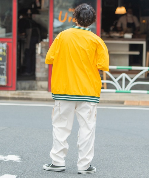 SILVER BULLET(シルバーバレット)の「『SILVER BULLET SELECT AP/シルバーバレットセレクト』ラインリブ布帛カレッジTシャツ(Tシャツ/カットソー・メンズ・マスタード/ブラック/グリーン/ネイビー・L/M)」の20枚目の写真