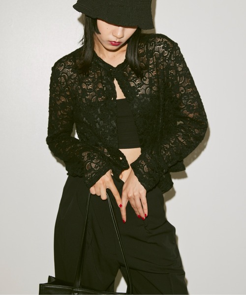 FEKETE（フェケテ）の「TAPERED SLACKS PANTS / センタープレステーパードスラックス（スラックス・レディース・ライトピンク/ブラック・SMALL/MEDIUM）」の14枚目の写真