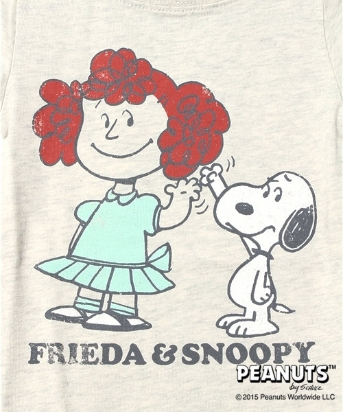 SHIPS(シップス)の「SNOOPY☆SHIPS:プリント チュニック ショートスリーブ①(Tシャツ/カットソー・キッズ・ナチュラル/グレー・80/90)」の9枚目の写真