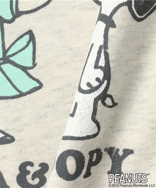 SHIPS(シップス)の「SNOOPY☆SHIPS:プリント チュニック ショートスリーブ①(Tシャツ/カットソー・キッズ・ナチュラル/グレー・80/90)」の6枚目の写真