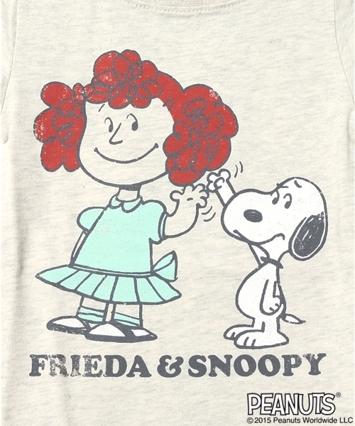 SHIPS(シップス)の「SNOOPY☆SHIPS:プリント チュニック ショートスリーブ①(Tシャツ/カットソー・キッズ・ナチュラル/グレー・80/90)」の3枚目の写真