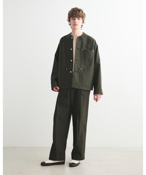 Traditional Weatherwear（トラディショナルウェザーウェア）の「UNIONCOVER301（ブルゾン・メンズ・ダークグリーン/ブラック・38/36）」の4枚目の写真