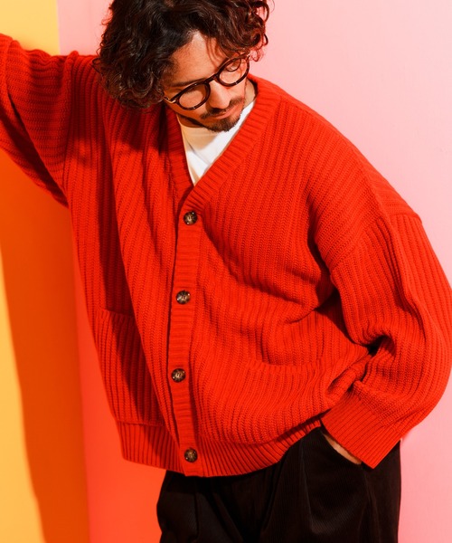 ANGENEHM（アンゲネーム）の「mcg3069-AZEAMI Loose Knit Cardigan