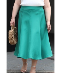 Ms.chubby by CAWAII（ミスチャビーバイカワイイ）の「ぽっちゃりさん専用鮮やかにコーデに映えるフレアスカート（スカート）」