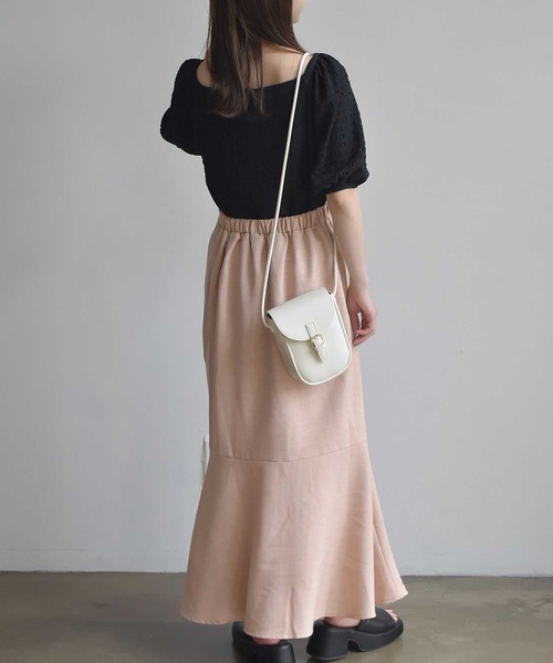 RETRO GIRL(レトロガール)の「ジャガード胸シャーリングPO(Tシャツ/カットソー・レディース・ブラック/ホワイト/イエロー・FREE)」の20枚目の写真