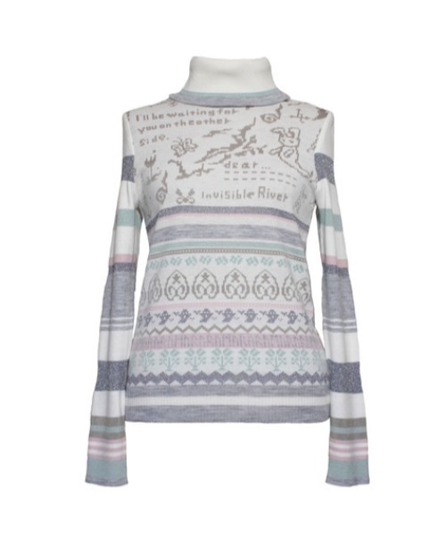 rurumu:（ルルムウ）の「rurumu:/ルルムウ/holyghst high neck knit tops(women's)/ハイネックニットトップス（ニット/セーター・レディース・ブラック/ブルー/アイボリー/サーモンピンク・MEDIUM）」の2枚目の写真