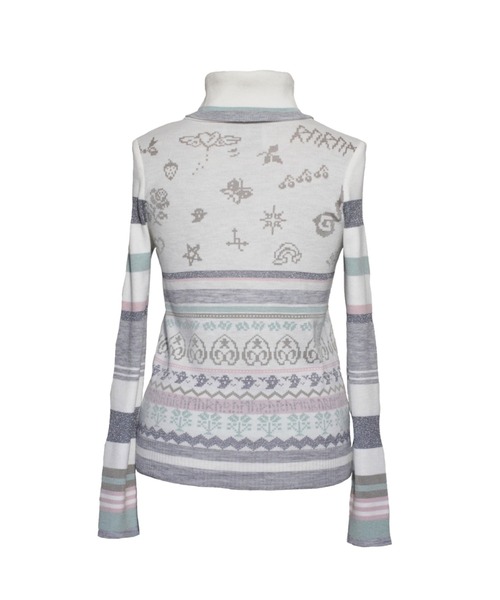 rurumu:（ルルムウ）の「rurumu:/ルルムウ/holyghst high neck knit tops(women's)/ハイネックニットトップス（ニット/セーター・レディース・ブラック/ブルー/アイボリー/サーモンピンク・MEDIUM）」の5枚目の写真