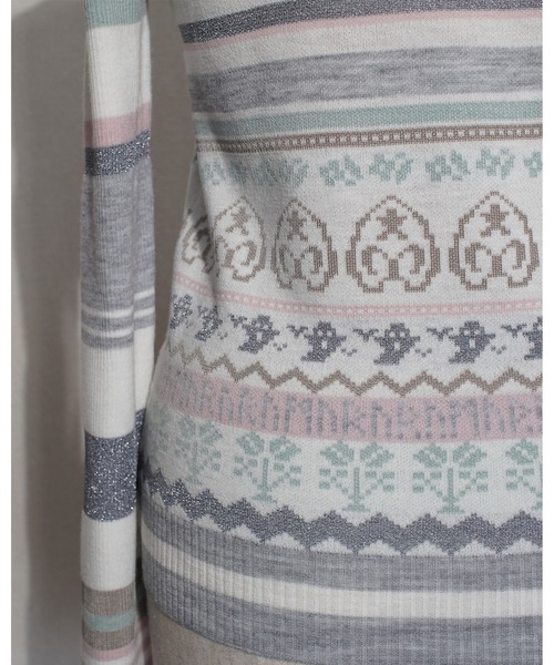 rurumu:（ルルムウ）の「rurumu:/ルルムウ/holyghst high neck knit tops(women's)/ハイネックニットトップス（ニット/セーター・レディース・ブラック/ブルー/アイボリー/サーモンピンク・MEDIUM）」の7枚目の写真