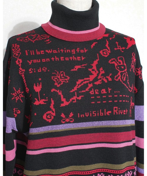 rurumu:（ルルムウ）の「rurumu:/ルルムウ/holyghst high neck knit tops(women's)/ハイネックニットトップス（ニット/セーター・レディース・ブラック/ブルー/アイボリー/サーモンピンク・MEDIUM）」の12枚目の写真