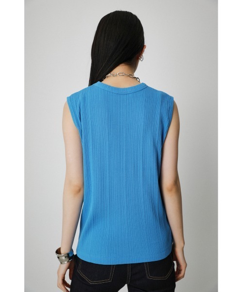 SLEEVELESS HIGH NECK CUT TOPS/スリーブレスハイネックカットトップス