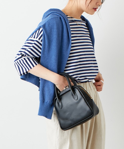 PUAL CE CIN（ピュアルセシン）の「切替ボーダーTシャツ（Tシャツ/カットソー・レディース・グリーン/ボルドー/ネイビー・FREE）」の16枚目の写真