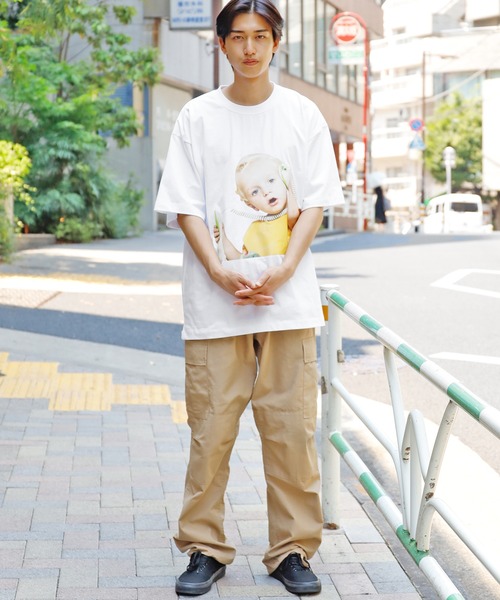 acme de la vie(アクメドラビ)の「Acme de la vie/アクメドラビ BABY FACE TELEPHONE BABY SHORT SLEEVE T-SHIRT R WHITE プリントTシャツ(Tシャツ/カットソー・メンズ・ホワイト・1/2)」の20枚目の写真