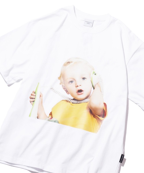 Tシャツ・カットソー ACME DE LA VIE BABY FACE TELEPHONE GIRL SHORT SLEEVE 4BUK090 Acme De La Vie ADLV Baby Face Telephone Girl T-shirt Black