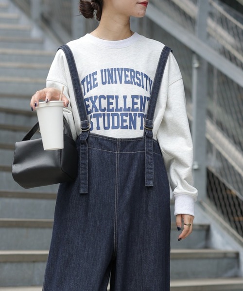 CIAOPANIC TYPY(チャオパニックティピー)の「【TYPYDENIM】サス付きワイドパンツ(デニムパンツ・レディース・ブラック/ネイビー・SMALL/MEDIUM/LARGE)」の19枚目の写真