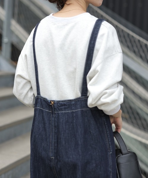 CIAOPANIC TYPY(チャオパニックティピー)の「【TYPYDENIM】サス付きワイドパンツ(デニムパンツ・レディース・ブラック/ネイビー・SMALL/MEDIUM/LARGE)」の22枚目の写真