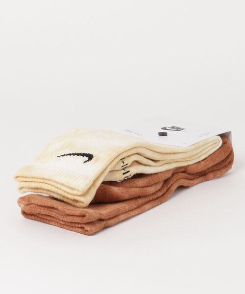 NIKE（ナイキ）の「NIKE/ナイキ エブリデイ プラス クッションド タイダイ クルー ソックス (2足)（ソックス/靴下・メンズ・ブラック/その他・F）」の7枚目の写真