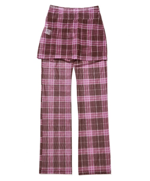 bonjour records（ボンジュールレコーズ）の「【WHYNOTUS/ワイノットアス】mesh skirtpants メッシュスカートパンツ（その他パンツ・レディース・ブルー/ブラウン・M/S）」の6枚目の写真