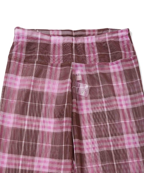 bonjour records（ボンジュールレコーズ）の「【WHYNOTUS/ワイノットアス】mesh skirtpants メッシュスカートパンツ（その他パンツ・レディース・ブルー/ブラウン・M/S）」の4枚目の写真