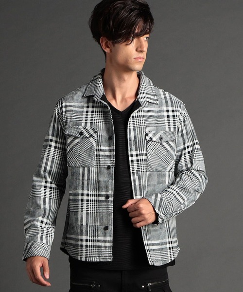 NICOLE CLUB FOR MEN（ニコルクラブフォーメン）の「ガムストレッチカルゼコールＣＰＯシャツ（シャツ/ブラウス・メンズ・ホワイト系/ライトベージュ/モカ・MEDIUM/LARGE/X-LARGE）」の2枚目の写真