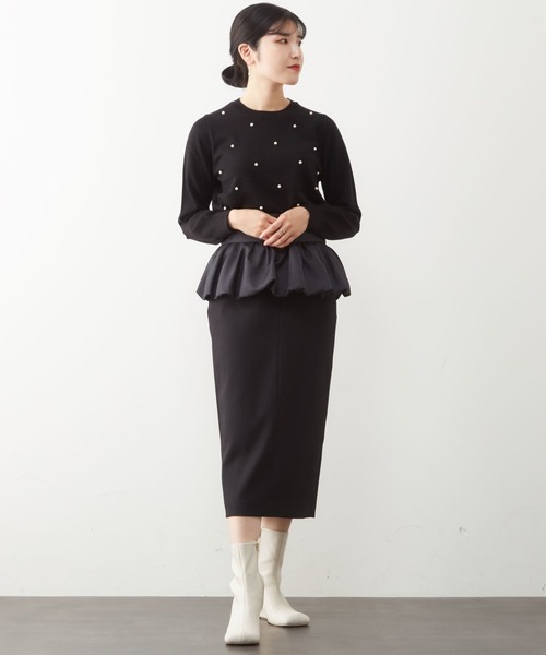 Tiara(ティアラ)の「パールドットニット(ニット/セーター・レディース・アイボリー/ブラック/チャコールグレー・FREE)」の17枚目の写真