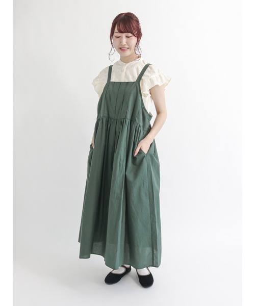 Samansa Mos2（サマンサ モスモス）の「フリル切替フレンチスリーブブラウス（シャツ/ブラウス・レディース・ブラック/オフホワイト/ボルドー・ﾌﾘ-）」の6枚目の写真