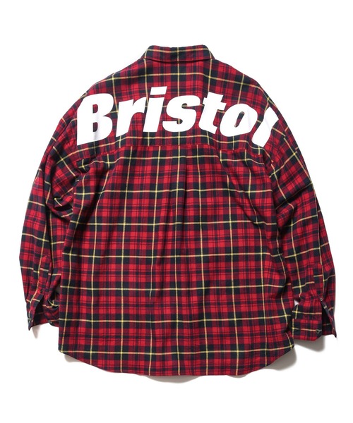 トップス BIG LOGO FLANNEL BAGGY SHIRT XL fcrb F.C.Real Bristol（エフシーレアルブリストル）の「BIG LOGO FLANNEL