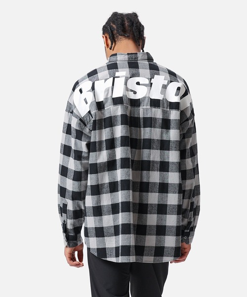 F.C.Real Bristol（エフシーレアルブリストル）の「BIG LOGO FLANNEL