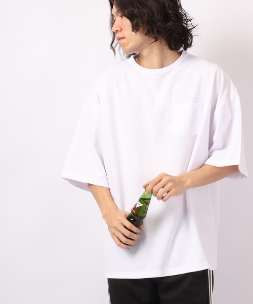 Bling Leads(ブリングリーズ)の「Bling Leads 半袖 梨地BIGクルーネックTee(Tシャツ/カットソー・メンズ・ブラウン/ブルー/ホワイト/ブラウン系その他/ブラック・L/M)」の3枚目の写真