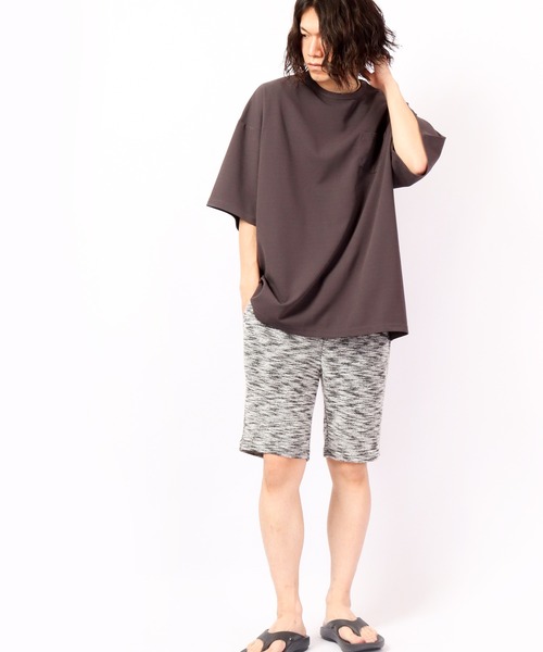 Bling Leads(ブリングリーズ)の「Bling Leads 半袖 梨地BIGクルーネックTee(Tシャツ/カットソー・メンズ・ブラウン/ブルー/ホワイト/ブラウン系その他/ブラック・L/M)」の20枚目の写真