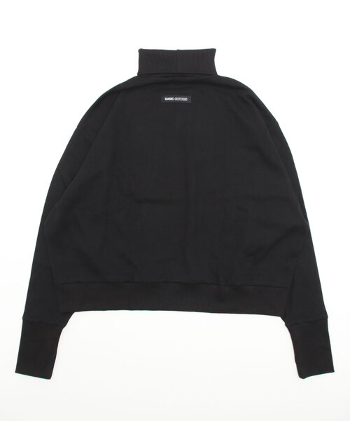 BASIC COTTON（ベーシックコットン）の「【BASIC COTTON/ベーシックコットン】WARMER POLA MTM /ハイネック ウォーマー スウェット 白 黒 タートルネック トップス 秋服 冬服（スウェット・メンズ・ブラック/ホワイト・ONE SIZE）」の16枚目の写真
