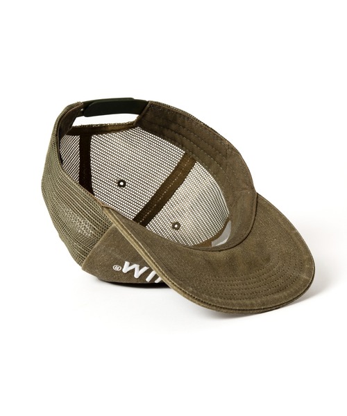 APPLEBUM（アップルバム）の「Vintage Wash Mesh Cap（キャップ・メンズ・レッド/オリーブ・FREE）」の8枚目の写真