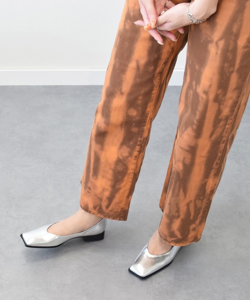 FABIO RUSCONI（ファビオルスコーニ）の「【FABIO RUSCONI】スクエアトウVカットカッターシューズ(F21504)（パンプス・レディース・ブラック/オレンジ/アイボリー/ブラック系その他/ブラウン系その他/シルバー・38/36/37/39/35）」の6枚目の写真