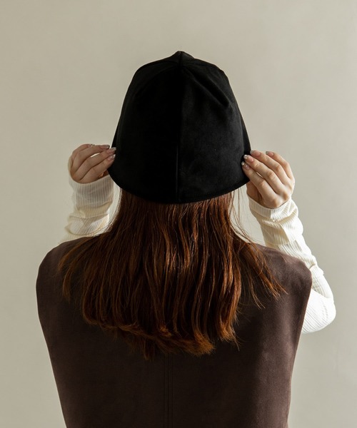 SMELLY（スメリー）の「スエードバケットハット（ハット・レディース・ベージュ/ブラック・-）」の8枚目の写真