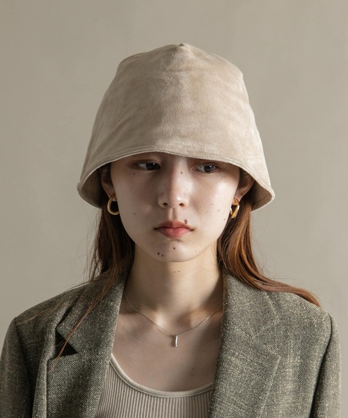 SMELLY（スメリー）の「スエードバケットハット（ハット・レディース・ベージュ/ブラック・-）」の20枚目の写真