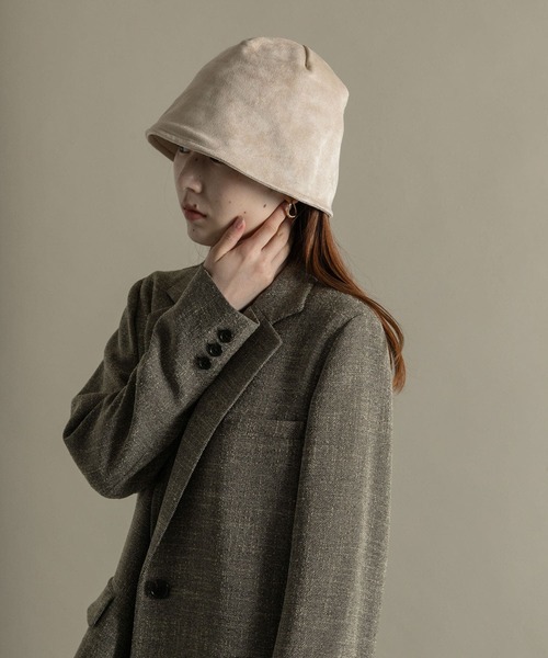 SMELLY（スメリー）の「スエードバケットハット（ハット・レディース・ベージュ/ブラック・-）」の14枚目の写真