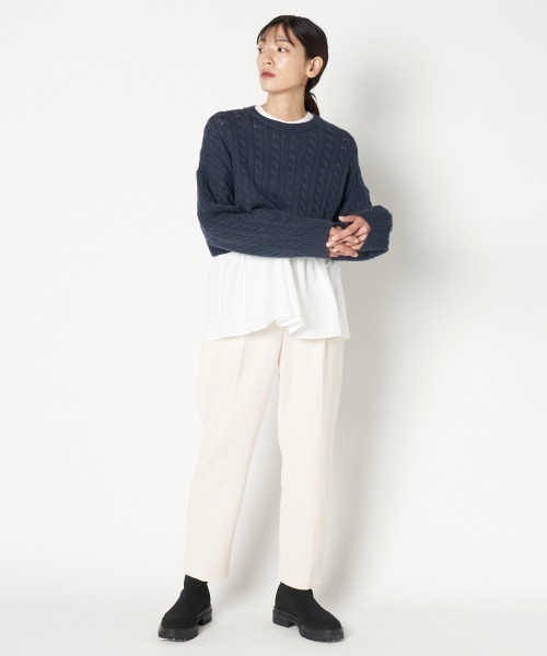 HELIOPOLE(エリオポール)の「SUPER STRETCH TAPERED PANTs(その他パンツ・レディース・ブラック/アイボリー/ネイビー・34/36/38)」の10枚目の写真
