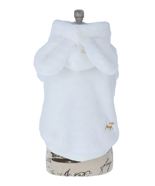 ROPE' PICNIC（ロペピクニック）の「ROPE' PICNIC/うさみみフリースフーディー（ペットウェア・レディース・ベージュ/ホワイト/ピンク・S/M/2M/2L/2XS/XS/L）」の6枚目の写真