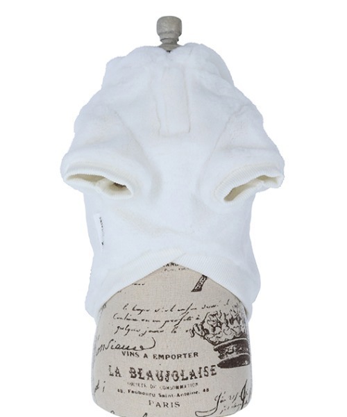 ROPE' PICNIC（ロペピクニック）の「ROPE' PICNIC/うさみみフリースフーディー（ペットウェア・レディース・ベージュ/ホワイト/ピンク・S/M/2M/2L/2XS/XS/L）」の8枚目の写真